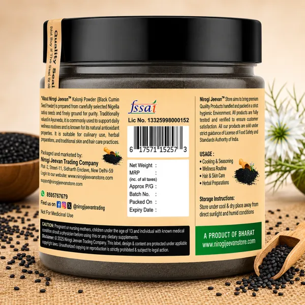 Nirogi_Jeevan™_Kalonji_Seed_Powder_|_All_Pure,_Natural_&_Organic_Grade_|_Edible_,_Cooking,_Skin_&_Hair_Care_|_300_Gram_|_Pack_of_1