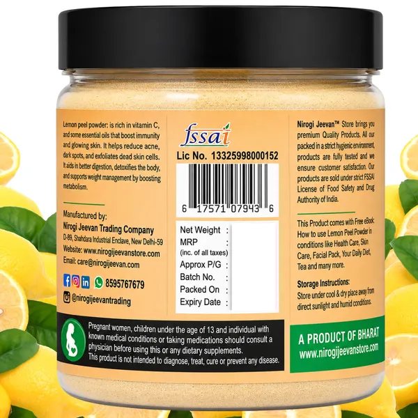 Nirogi_Jeevan™_Lemon_Peel_Powder_|_All_Pure,_Natural_&_Organic_Grade_|_Edible,_Health_Care,_Skin_Care,_Daily_Healthy_Drink_|_250_gram_|_Pack_of_1