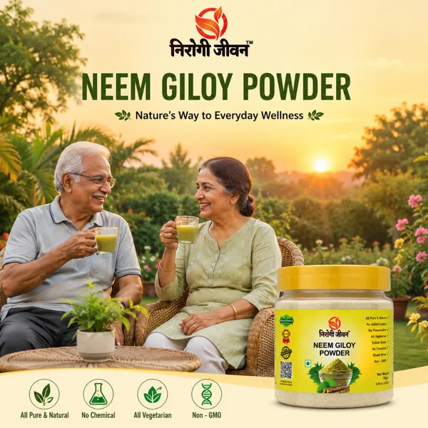 Nirogi_Jeevan™_Neem_Giloy_Powder_|_All_Pure,_Natural_&_Organic_|_Supports_Immunity_|_Improving_Liver_Function_|_Regulates_Blood_Sugar_|_150g_|Pack_of_01