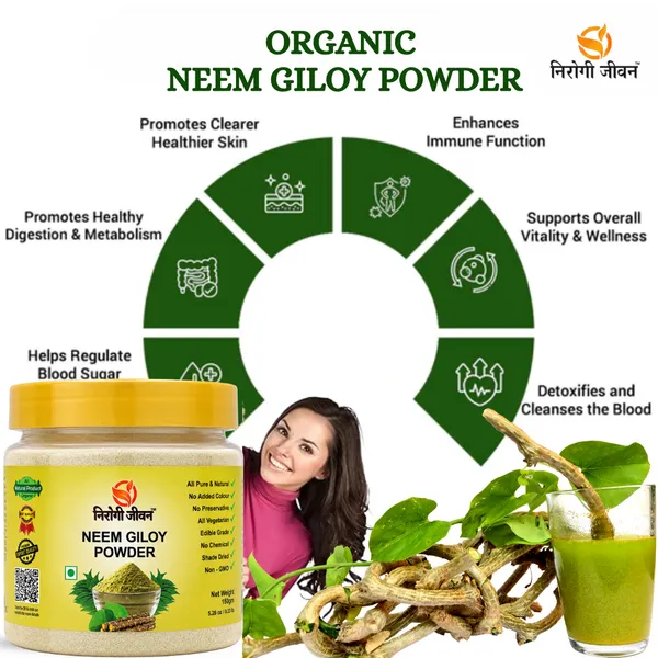 Nirogi_Jeevan™_Neem_Giloy_Powder_|_All_Pure,_Natural_&_Organic_|_Supports_Immunity_|_Improving_Liver_Function_|_Regulates_Blood_Sugar_|_150g_|Pack_of_01