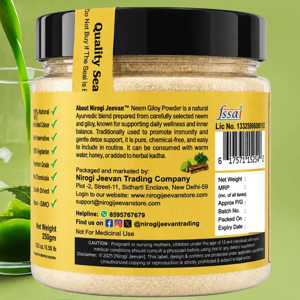 Nirogi_Jeevan™_Neem_Giloy_Powder_|_All_Pure,_Natural_&_Organic_|_Supports_Immunity_|_Improving_Liver_Function_|_Regulates_Blood_Sugar_|_250g_|Pack_of_01