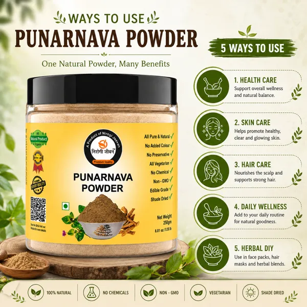 Nirogi_Jeevan™_Punarnava_Root_Powder_|_All_Pure,_Natural_&_Organic_Grade_|_Edible,_Daily_Healthy_Drink_|_Healthy_Eye,_Kidney_&_Liver_|_250gram_|_Pack_of_01