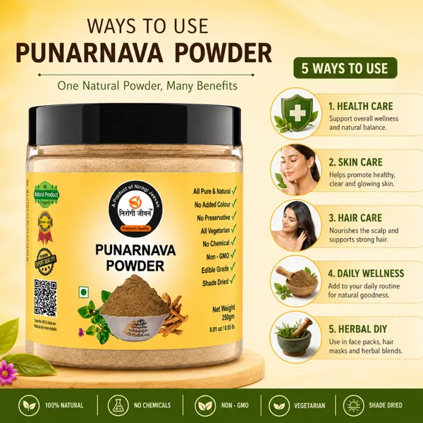 Nirogi_Jeevan™_Punarnava_Root_Powder_|_All_Pure,_Natural_&_Organic_Grade_|_Edible,_Daily_Healthy_Drink_|_Healthy_Eye,_Kidney_&_Liver_|_250gram_|_Pack_of_01
