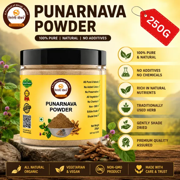 Nirogi_Jeevan™_Punarnava_Root_Powder_|_All_Pure,_Natural_&_Organic_Grade_|_Edible,_Daily_Healthy_Drink_|_Healthy_Eye,_Kidney_&_Liver_|_250gram_|_Pack_of_01