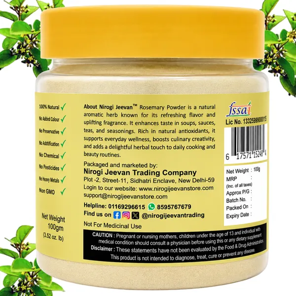 Nirogi_Jeevan™_Rosemary_Leaf_Powder|_All_Pure,_Natural_&_Organic_|_Edible_-_Cooking_|_Natural_Hair_Growth_Support|_100g_|_Pack_of_01