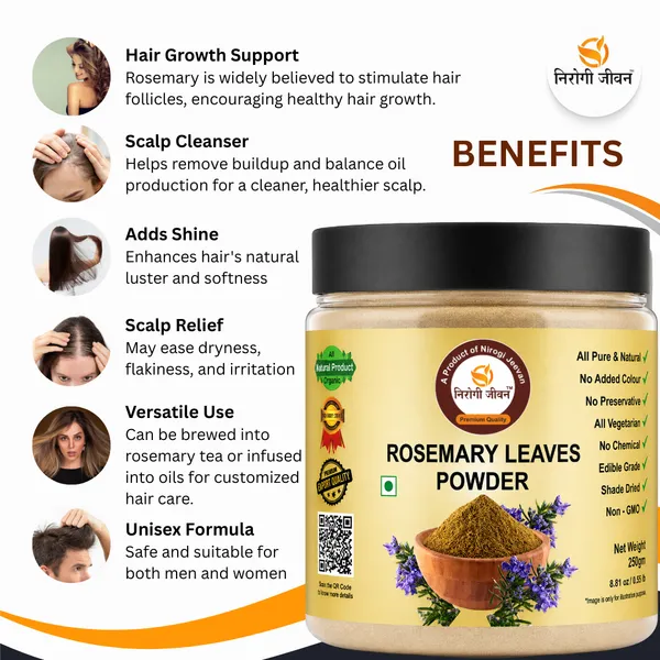 Nirogi_Jeevan™_Rosemary_Leaf_Powder|_All_Pure,_Natural_&_Organic_|_Edible_-_Cooking_|_Natural_Hair_Growth_Support|_250g_|_Pack_of_01