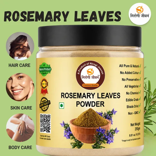 Nirogi_Jeevan™_Rosemary_Leaf_Powder|_All_Pure,_Natural_&_Organic_|_Edible_-_Cooking_|_Natural_Hair_Growth_Support|_250g_|_Pack_of_01