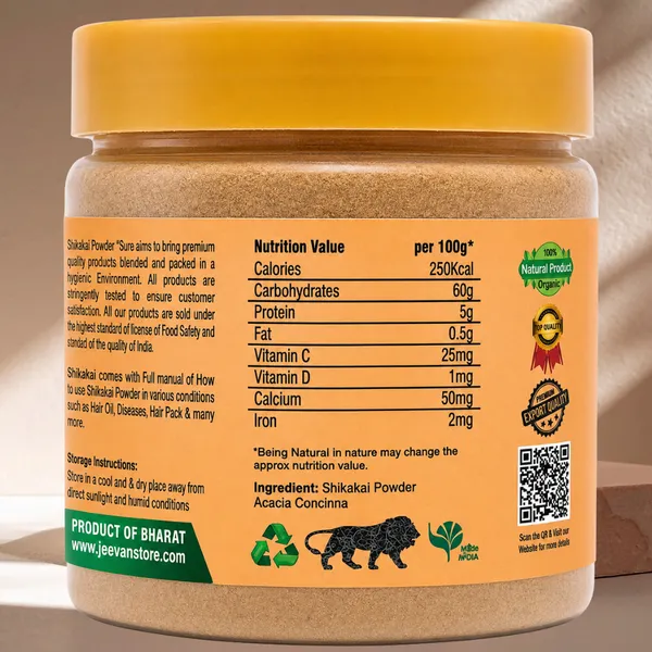 Nirogi_Jeevan™_Shikakai_Powder_-_Acacia_concinna_|_All_Pure,_Natural_&_Organic_Grade_|_Hair_Conditioning,_Shine,_Care_&_Growth_|_100X2_(200_grams)_|_Pack_of_02
