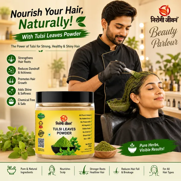 Nirogi_Jeevan™_Tulsi_Leaves_Powder_|_All_Pure,_Natural_&_Organic_Grade_|_Basil_Leaves_|_Cooking,_Skin_&_Hair_Care_|Health_Care_|_250gram_|_Pack_of_01
