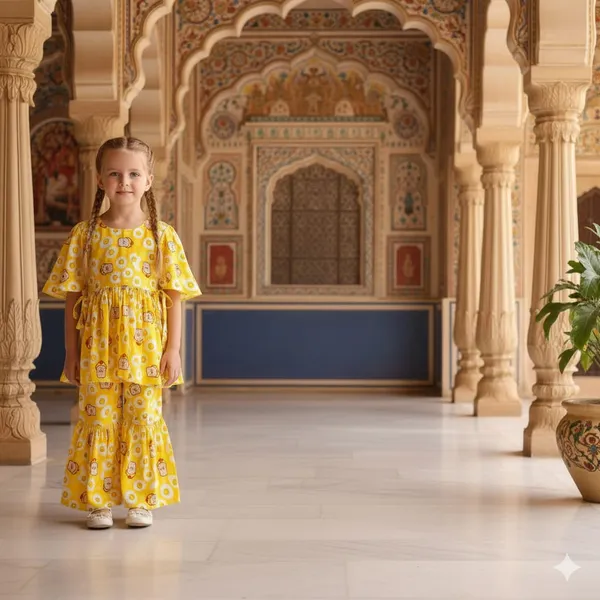 Yellow_Trendy_Mal_Cotton_Dress_For_Kids_Girls