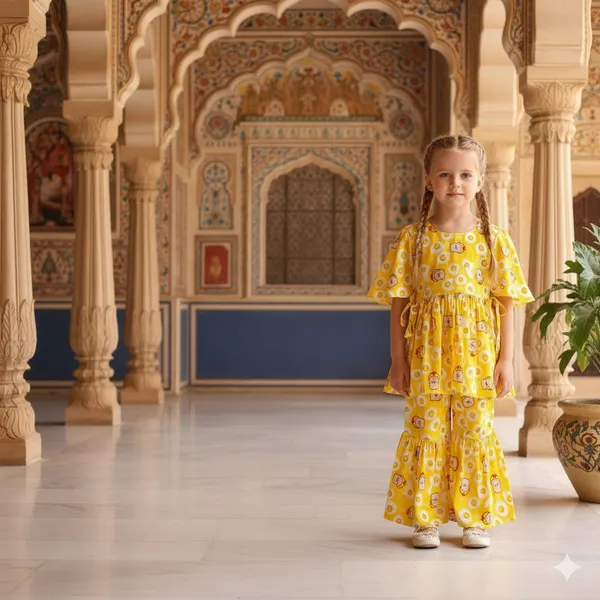 Yellow_Trendy_Mal_Cotton_Dress_For_Kids_Girls