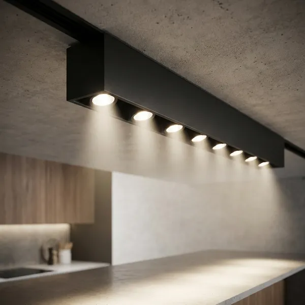 Black_12W_Led_Magnetic_Aluminium_Lighting_And_Luminaries_For_Indoor_Purpose