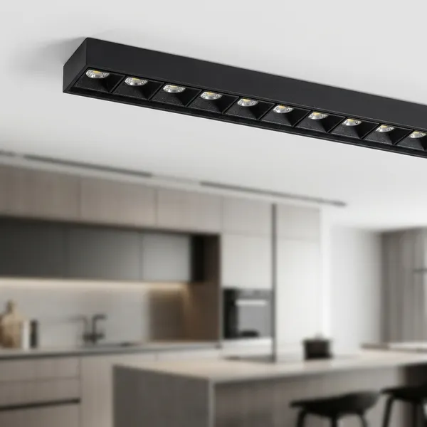 Black_18W_Led_Magnetic_Aluminium_Lighting_And_Luminaries_For_Indoor_Purpose