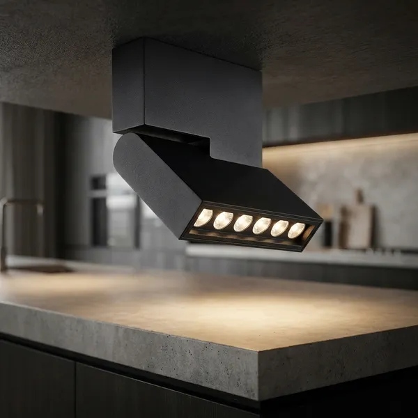Black_12W_Led_Magnetic_Aluminium_Lighting_And_Luminaries_For_Indoor_Purpose