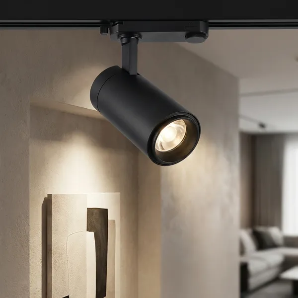 Black_7W_Led_Dali_Control__Magnetic_Aluminium_Lighting_And_Luminaries_For_Indoor_Purpose
