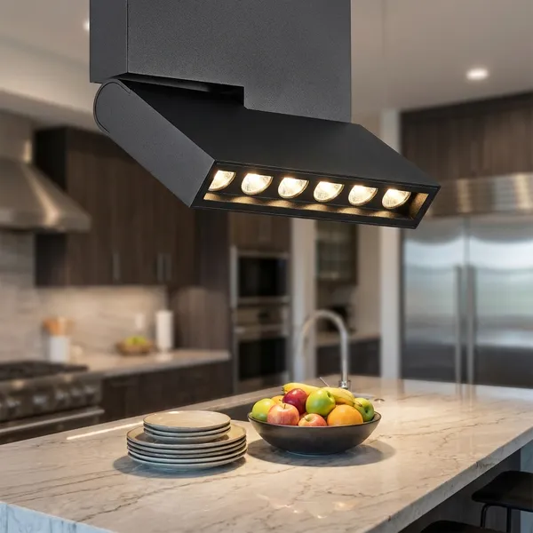 Black_12W_Led_Dali_Control__Magnetic_Aluminium_Lighting_And_Luminaries_For_Indoor_Purpose