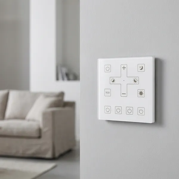 White_Luxury_Switch_(Wireless)_For_Online_Control_Plastic_Pc_Lighting_And_Luminaries_For_Indoor_Purpose