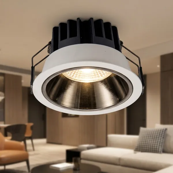 White_And_Black_18W_Deep_Recessed_Anti_Glare_Cob_Aluminium_Lighting_And_Luminaries_For_Indoor_Purpose