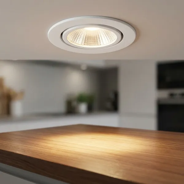 White_7W_Tiltable_Led_Cob_Spot_Aluminium_Lighting_And_Luminaries_For_Indoor_Purpose