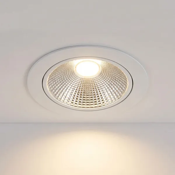 White_24W_Tiltable_Led_Cob_Spot_Aluminium_Lighting_And_Luminaries_For_Indoor_Purpose