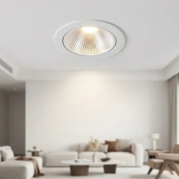 White_30W_Tiltable_Led_Cob_Spot_Aluminium_Lighting_And_Luminaries_For_Indoor_Purpose