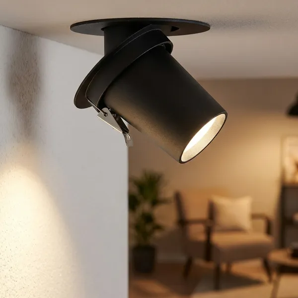 Black_3W_360_Recessed_Telescope_Aluminium_Lighting_And_Luminaries_For_Indoor_Purpose