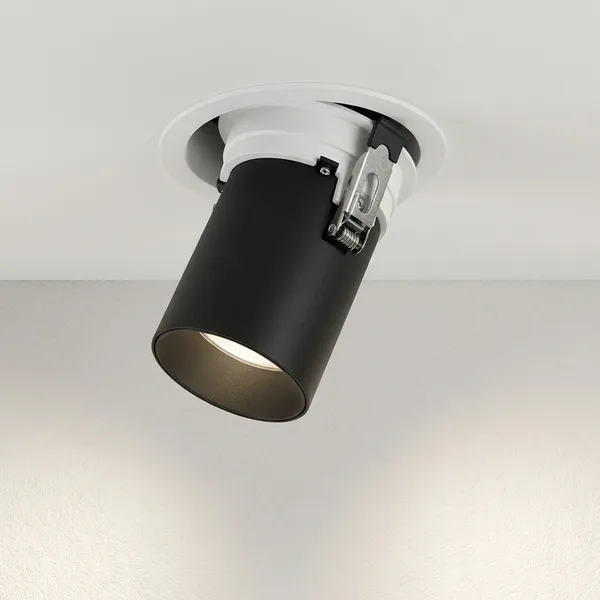 White_And_Black_12W_360_Recessed_Telescope_Aluminium_Lighting_And_Luminaries_For_Indoor_Purpose