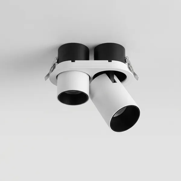 White_And_Black_30W_360_Recessed_Telescope_Aluminium_Lighting_And_Luminaries_For_Indoor_Purpose