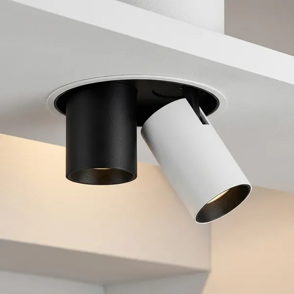 White_And_Black_30W_360_Recessed_Telescope_Aluminium_Lighting_And_Luminaries_For_Indoor_Purpose