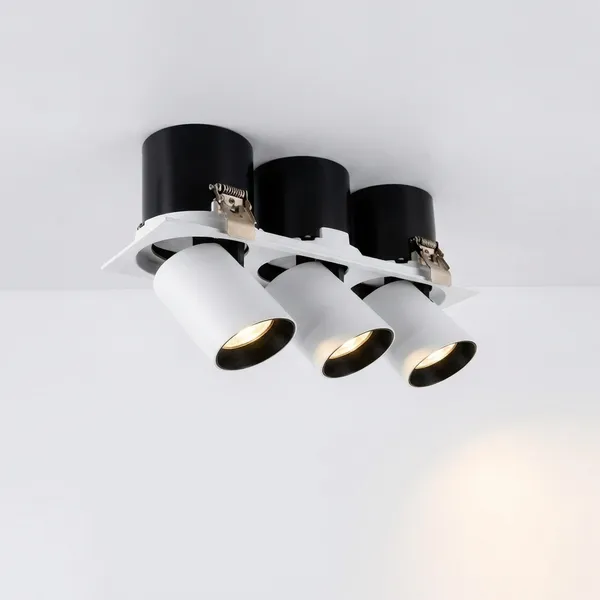 White_And_Black_45W_360_Recessed_Telescope_Aluminium_Lighting_And_Luminaries_For_Indoor_Purpose