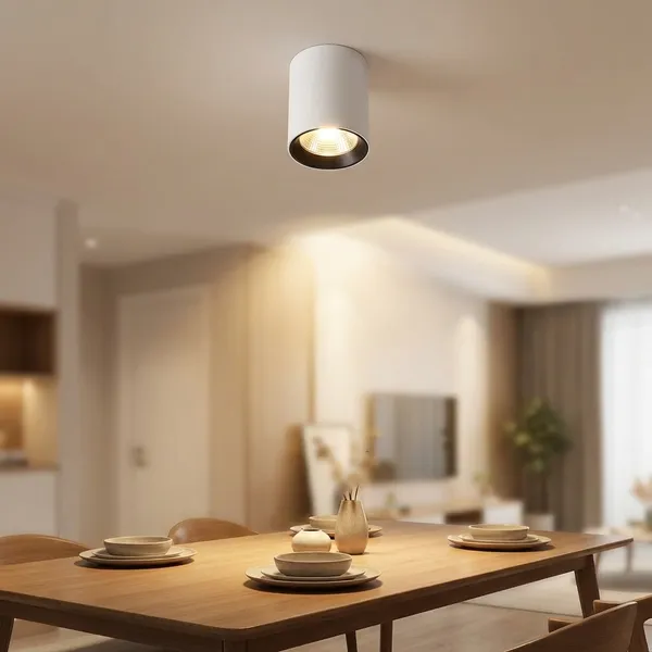 White_And_Black_7W_Surface_Cob_Aluminium_Lighting_And_Luminaries_For_Indoor_Purpose