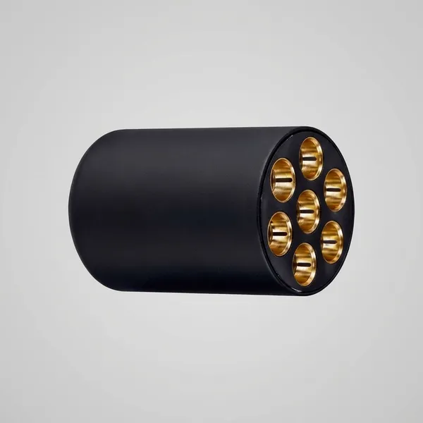 Black_And_Gold_14W_Surface_Pandent_Cylinder_Light_Aluminium_Lighting_And_Luminaries_For_Indoor_Purpose