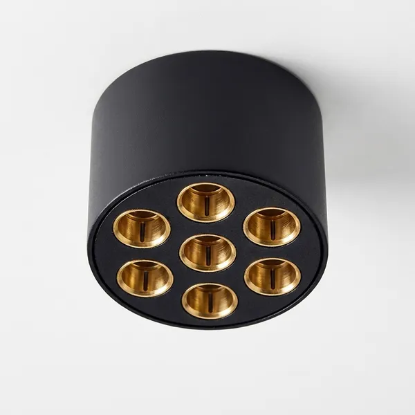 Black_And_Gold_14W_Surface_Pandent_Cylinder_Light_Aluminium_Lighting_And_Luminaries_For_Indoor_Purpose
