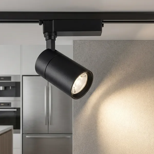 Black_30W_Cob_Track_Light_Aluminium_Lighting_And_Luminaries_For_Indoor_Purpose