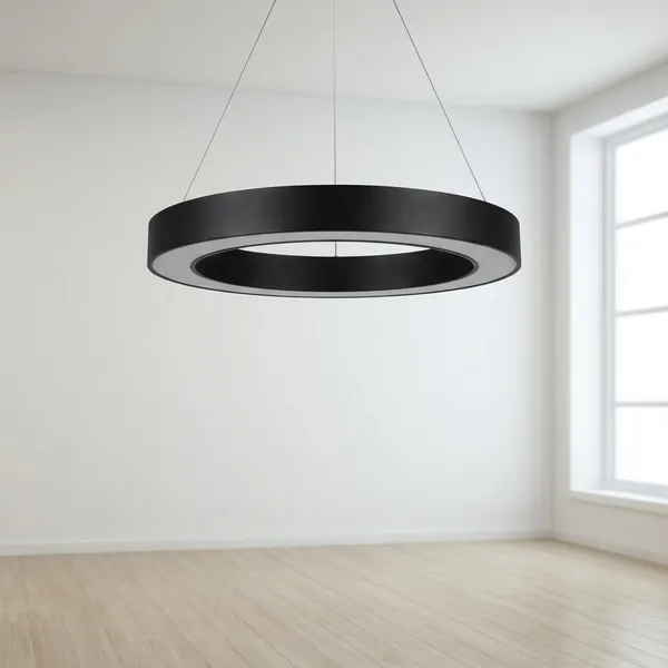 White_And_Black_90W_Linear_Office_Gym_Light_Aluminium_Lighting_And_Luminaries_For_Indoor_Purpose
