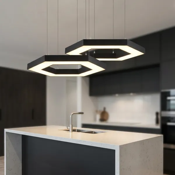 White_And_Black_48W_Linear_Office_Gym_Light_Aluminium_Lighting_And_Luminaries_For_Indoor_Purpose