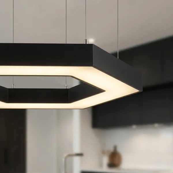 White_And_Black_48W_Linear_Office_Gym_Light_Aluminium_Lighting_And_Luminaries_For_Indoor_Purpose