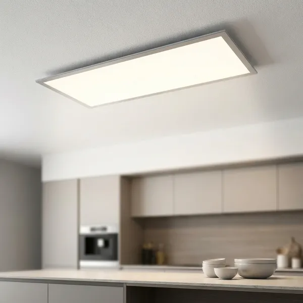 White_48W_1X4_Panel_Commercial_Light_Aluminium_Lighting_And_Luminaries_For_Indoor_Purpose