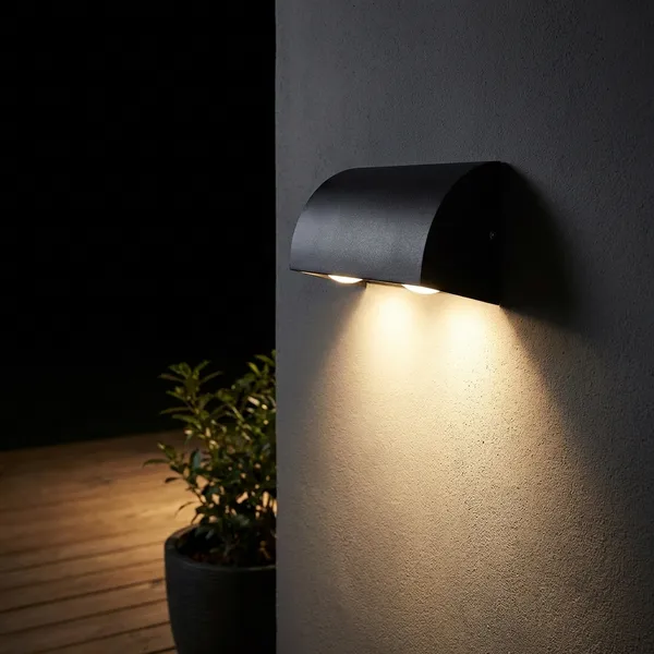 White_And_Black_2W_Wall_Aluminium_Lighting_And_Luminaries_For_Outdoor_Purpose