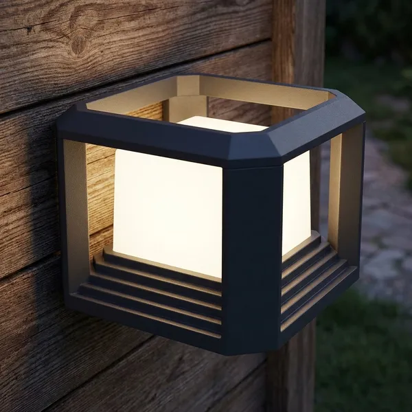 Silver_And_White_Square_Gate_Aluminium_Lighting_And_Luminaries_For_Outdoor_Purpose