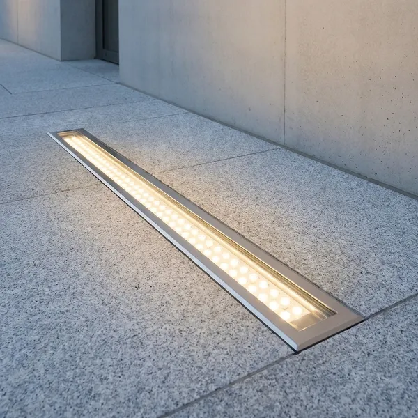 Black_And_Silver_24W_Recessed_Ground_Burial_Wall_Washers_Aluminium_Lighting_And_Luminaries_For_Outdoor_Purpose