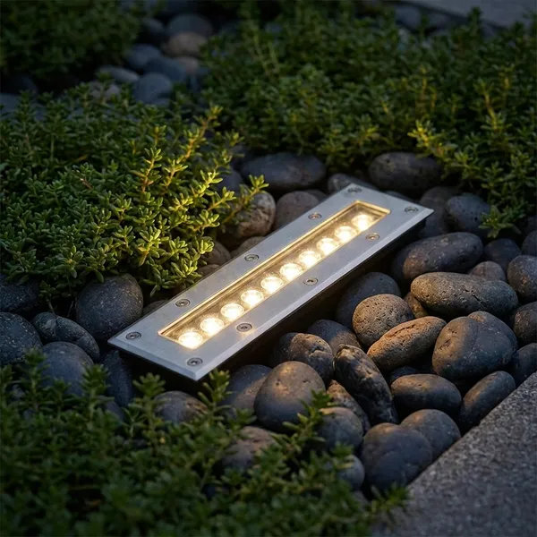 Black_And_Silver_24W_Recessed_Ground_Burial_Wall_Washers_Aluminium_Lighting_And_Luminaries_For_Outdoor_Purpose
