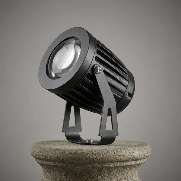 Black_And_Silver_20W_Narrow_Beam_Up_Lighters_Aluminium_Lighting_And_Luminaries_For_Outdoor_Purpose
