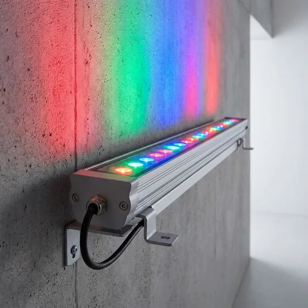 Black_And_Silver_36W_Rgb_Wall_Washers_Aluminium_Lighting_And_Luminaries_For_Outdoor_Purpose