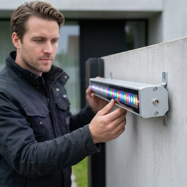 Black_And_Silver_36W_Rgb_Wall_Washers_Aluminium_Lighting_And_Luminaries_For_Outdoor_Purpose
