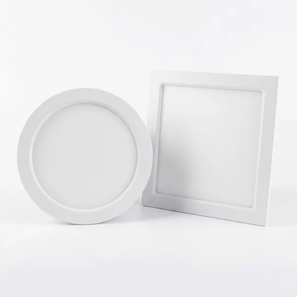 White_12W_Flat_Led_Panel_Metal_Plastic_Pc_Lighting_And_Luminaries_For_Indoor_Purpose