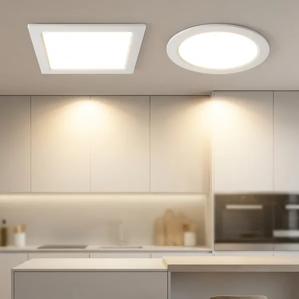 White_12W_Flat_Led_Panel_Metal_Plastic_Pc_Lighting_And_Luminaries_For_Indoor_Purpose