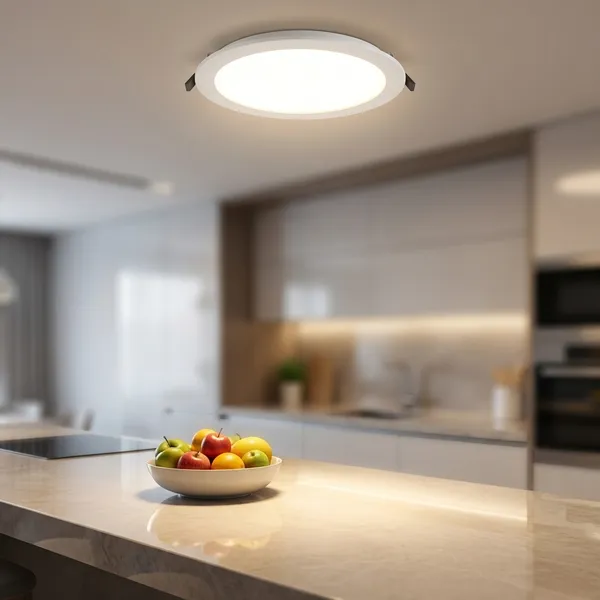 White_22W_Flat_Led_Panel_Metal_Lighting_And_Luminaries_For_Indoor_Purpose