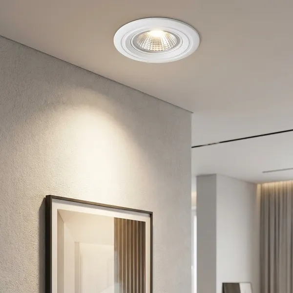 White_3W_Cob_Pc_Tiltable_Spot_Plastic_Pc_Lighting_And_Luminaries_For_Indoor_Purpose
