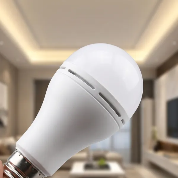 White_9W_Emb_Ac_Or_Dc_Battery_Backup_Led_Bulb_Plastic_Pc_Lighting_And_Luminaries_For_Indoor_Purpose